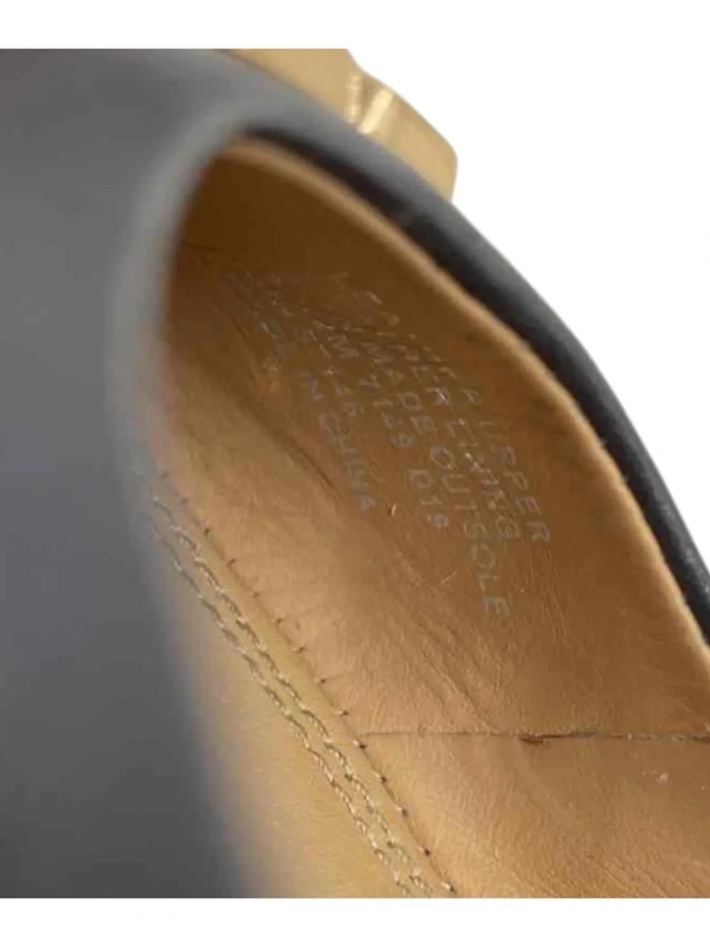 Tory Burch Everly Cap Toe Ballet Flats Leather Logo Bow Shoes Womens Size 5.5M